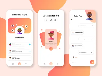 Soical media App 3d animation app branding design graphic design icon illustration logo motion graphics soical media app typography ui ux vector