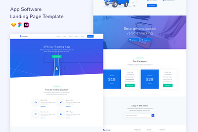 App Software Landing Page Template app design landing page software ui ui design ux web