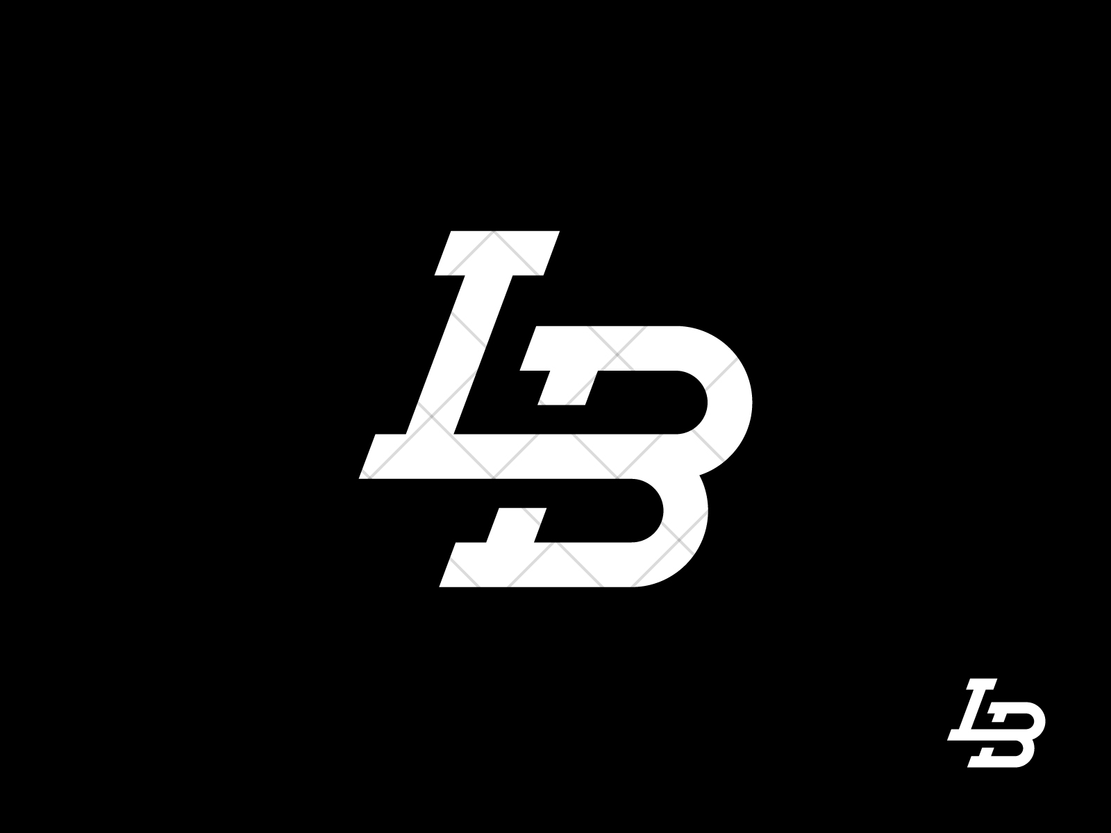 Letter lb beauty face initial logo design Vector Image