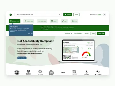 Little Forest - Onboarding and Tour design introduction onboarding product design report reports tour ui ui design user experience user interface ux web accessibility welcome