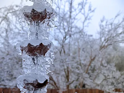 The beauty of water frozen water ice icicle photography rain chain snow texas