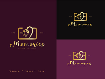 Memories - Logo Design brand identity branding branding design business logo creative logo design flat logo flat logo design graphic design illustration logo minimal logo minimalist logo modern logo photography logo design simple logo unique logo