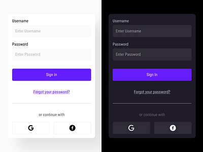 Minerva - Log In Form button components dark mode dark theme design system figma form input light mode light theme link mobile mobile ui modal sign in system ui varaiants