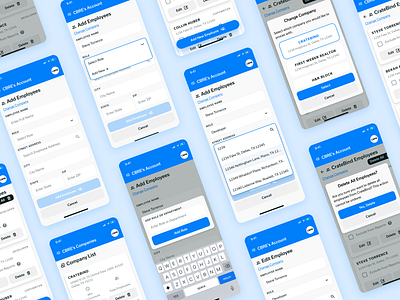 TopCommute Mobile UI blue button figma form input input field mobile mobile design mobile ui modal overlay topcommute ui