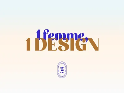 1 femme, 1 design app branding design illustration