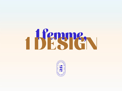 1 femme, 1 design app branding design illustration