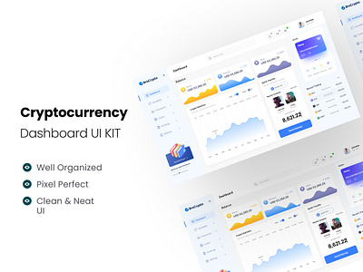 Cryptocurrency Dashboard UI Design Template wallet dashboard