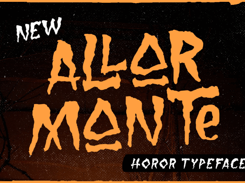 Allarmante - Horror Font freebies retro graphics