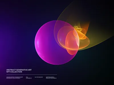 Abstract generative art NFT abstract art background illustration nft