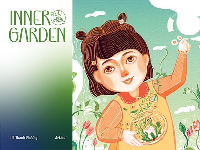 Nàng tiên nhỏ trong khu vườn tuổi thơ exhibition illustration naymam plant vietnam