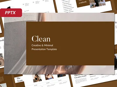 Clean Creative & Minimal Presentation app branding design icon illustration logo typography ui ux vector