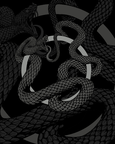 OUROBOROS design folklore graphic design mytology ouroboros serpenth snake tattoo