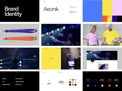 Please & Thank You branding color logo music visual identity