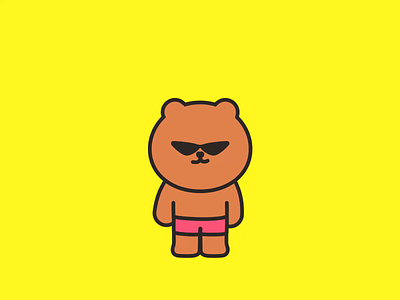 超级月亮 animation bear character mid autumn day moon motion 中秋