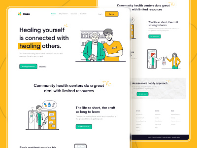 Healthcare Website UI clinic consultant doctor health healthcare healthcare doctor healthcare landing page healthcare service website hospital medical medical care medical website medical website landing page medicine online healthcare patient ui uiux ux website