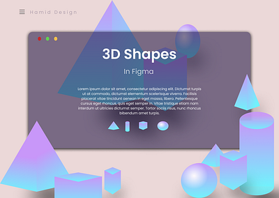 3D shapes 3d animation branding design ui ux vector web