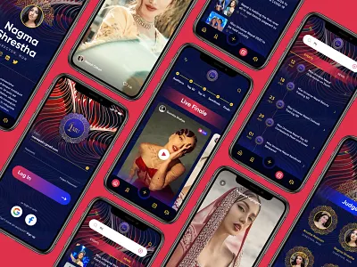 Miss Universe Nepal app beauty contest mobile nepal product ui ux