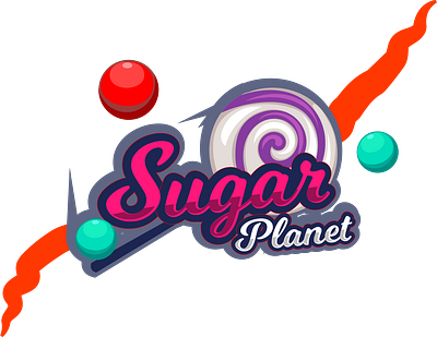 sugar planet branding graphic design icon logo typography