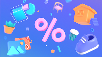 3D Illustration Discount 3d 3d app illustration 3d art 3d illustration 3dart illustration for app