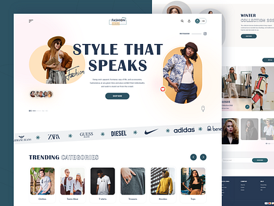 Fashion Landing Page Design cloth store cloth website ecommerce ecommerce website design fashion fashion landing page landing page ui ux ui ux design web design web designer web development website design