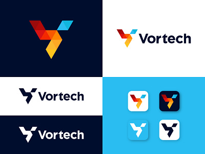 Modern V Letter | Tech | Technology - Logo Design. app logo brand identity design branding branding identity design graphic design icon illustration logo logo design modern tech technology ui v letter vector