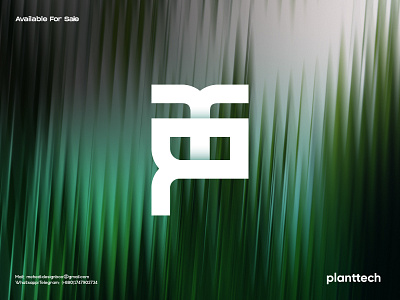 Planttech Logo & Branding | Modern P+T Logo app logo branding environment futuristic graphic design green leaf logo minimal modern logo monogram nature logo organic logo p logo plant logo t logo tech technology ui unique