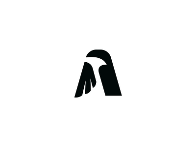 A and eagle a bird brand branding design eagle elegant falcon hawk letter logo logotype mark minimalism minimalistic modern sign