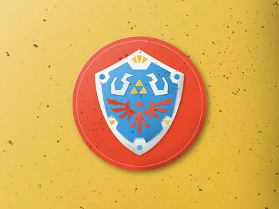 Hyrule Shield adobe adobeillustrator adobephotoshop gaming graphic design hyrule hyruleshield link shield zelda