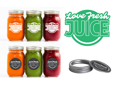 Love Fresh Juice Logo Revamp + Packaging branding logo packaging