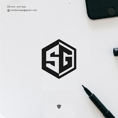 monogram SG 3d animation branding design graphic design icon illustration logo motion graphics typography ui ux vector