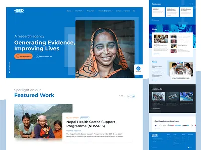 Landing page (HERD International) landing page ui ui design ux