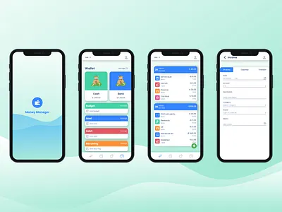 Money Manager Mobile Apps figma graphic design manager mobile mobileapps money moneymanager ui ui design uidesign ux wallet