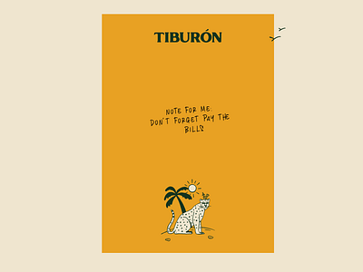 TIBURÓN a project in collab with HEAVY beach branding design illustration ilustración logo procreate restaurant
