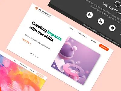 The VFX Company - Website Design landing ui ux website design