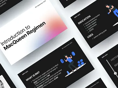 Presentation Design figma fonts graphic design medical ppt presentation regimen students typography