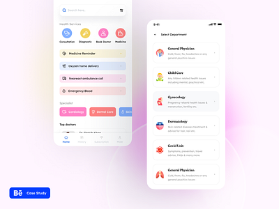 Online Medical Health & Doctor Appointment App app appointment consultation delivery design doctor doctor consultation app free app health medical medicine online test ui ui kit ux