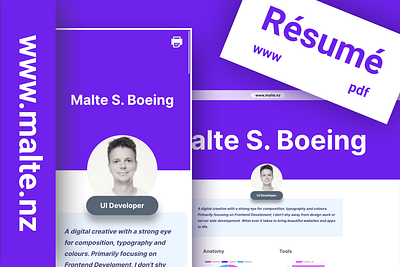 Résumé website that prints to pdf curriculum vitae cv pdf pitch print resume résumé ui