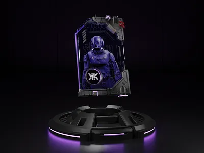 Collectible-style 3D art 3d 3dart 3drender art artist blender blender3d c4d concept creative design gaming glass lighting metaverse nft realistic sci fi tablet web3