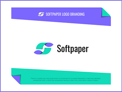 Softpaper | S letter logo brand identity branding letter logo design logotype minimal logo modern logo monogram paper s letter logo soft paper softpaper symbol