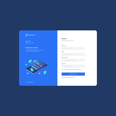 Register page clean concept dailyui design designer minimalism ui web webdesign