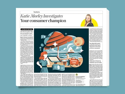 The Telegraph daniele simonelli dsgn editorial illustration illustration newspaper telegraph texture vector