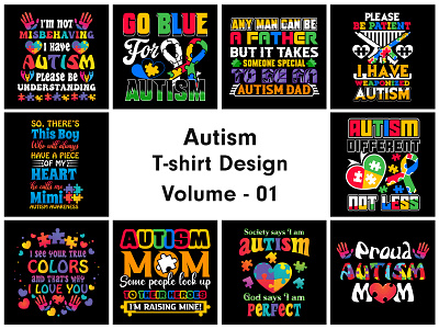 Autism T-shirt Design autism autism t shirt autism t shirt design graphic design t shirt design tshirt ui uiux ux