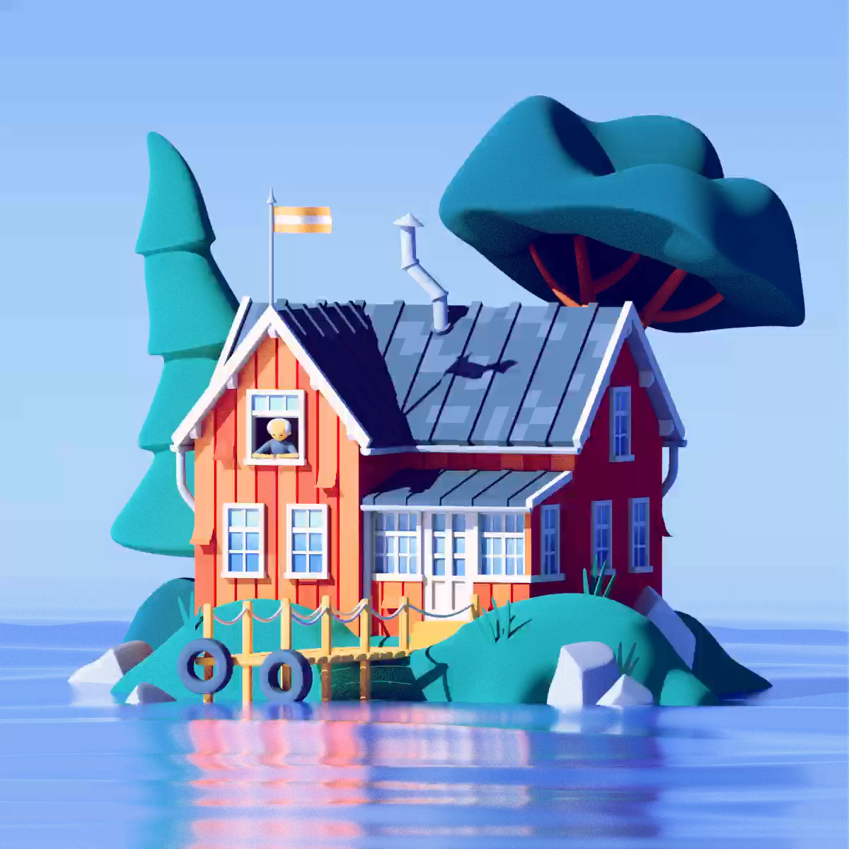House Island by Guillaume Kurkdjian on Dribbble