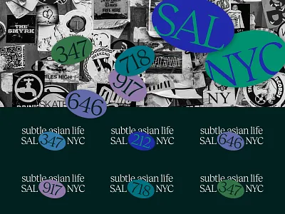 SAL NYC branding hex codes identity logo nyc stickers