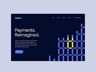 Highline - Payments platform website animation blue branding highline identity monotwo payments platform product reveals website