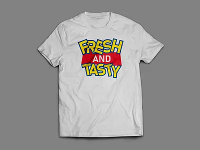 Fresh and Tasty Typography T-shirt apparel branding design dress fashion fresh fresh and tasty graphic design hoodie illustration logo outfit shirt shirtdesign streetwear t shirt tasty typography ui vector