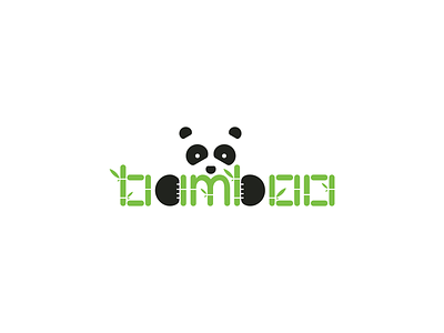 Bamboo - panda logo bamboo branding design graphic design illustration logo panda typography vector