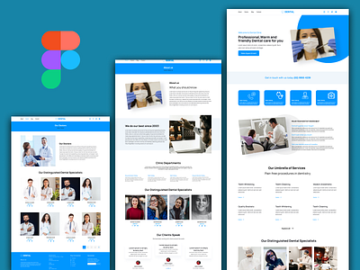Dental Clinic Website Design with Figma Ui Dsign appdesign clinic dentallandingpage dentaluidesigner dentalwebsite dribbble dribbblers frontenddeveloper homepage sental touchesoft uibucket uidesignsshare uiinspiration uxigers uxinspiration uxui uxuidesign webdesigninspiration websitedesigner