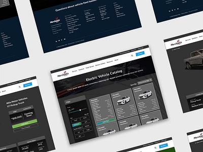 Merchants Fleet UI/UX coumba coumba win coumbawin electronic vehicle ev landing page merchants fleet ui uiux user experience user interface ux web design website website design wireframe