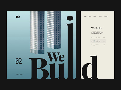 We Build branding graphic design landing page logo typography ui web design website